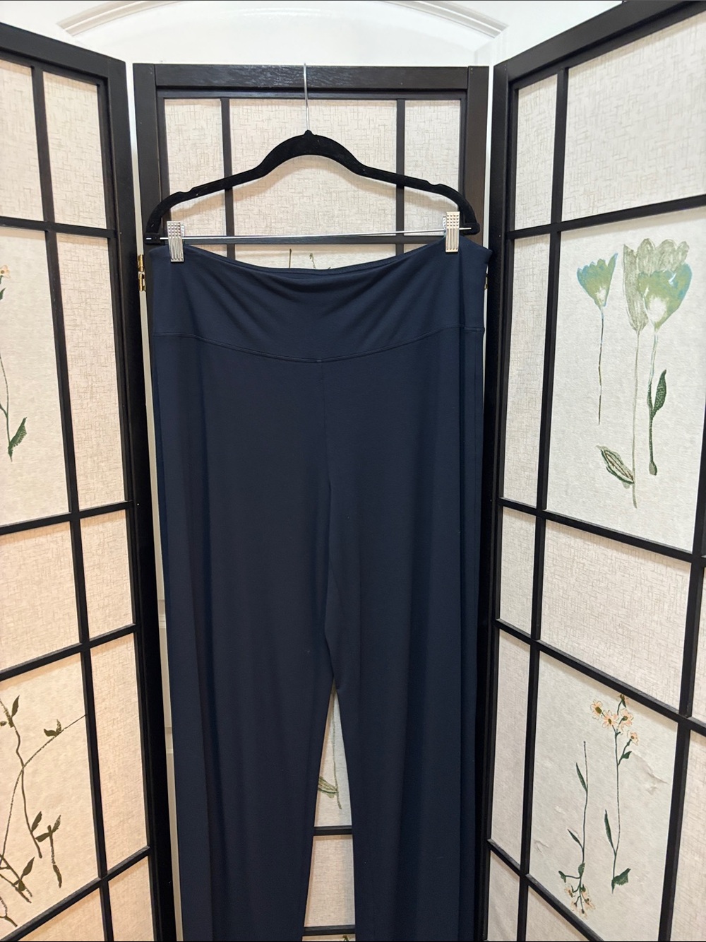J Jill Women’s High Waist Navy Wide Leg Slacks